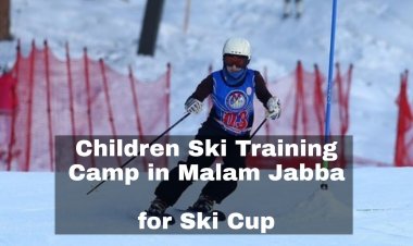 Children training camp for Ski-Cup in Malam Jabba