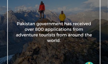 Pakistan government has received over 800 applications from adventure tourists from around the world.