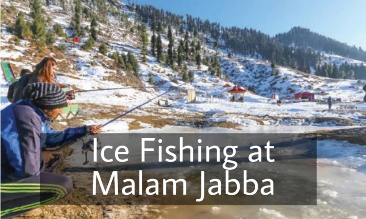 Ice Fishing with Snowfall at Swat